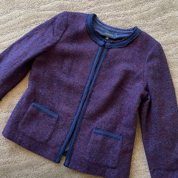 NWT $179 Talbots beautiful boucle wool tweed blazer - Picture 8 of 9
